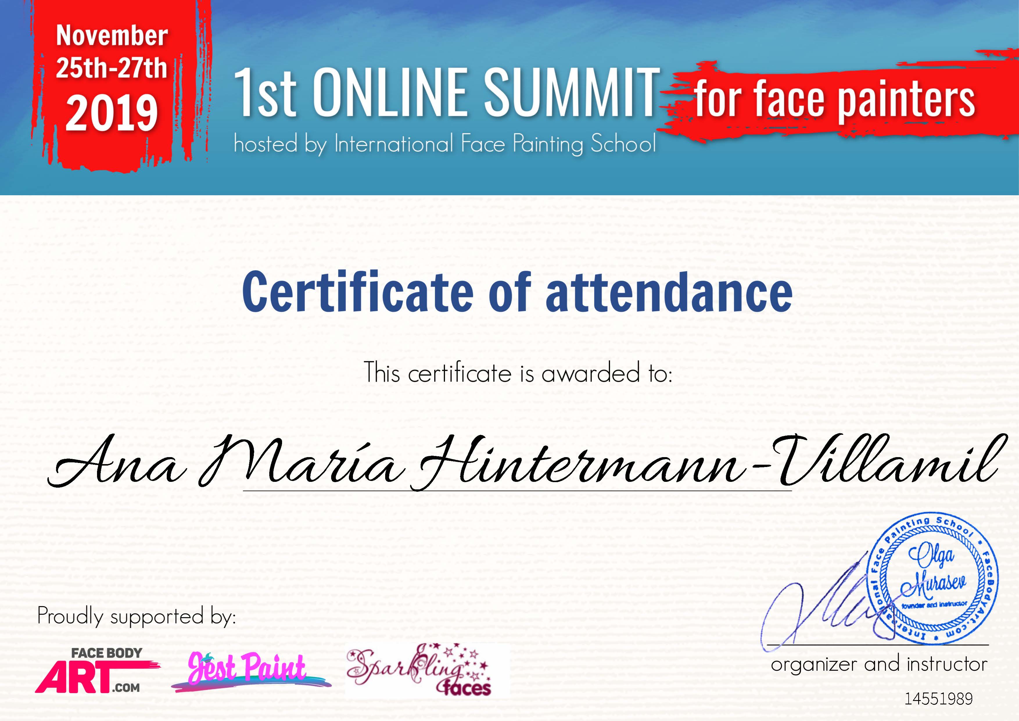 1st Online Summit for Face Painters (2019)